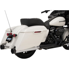 Drag Specialties Slip-On Mufflers - Chrome/Black - 4" - FL '17-'19 1801-1264_255307