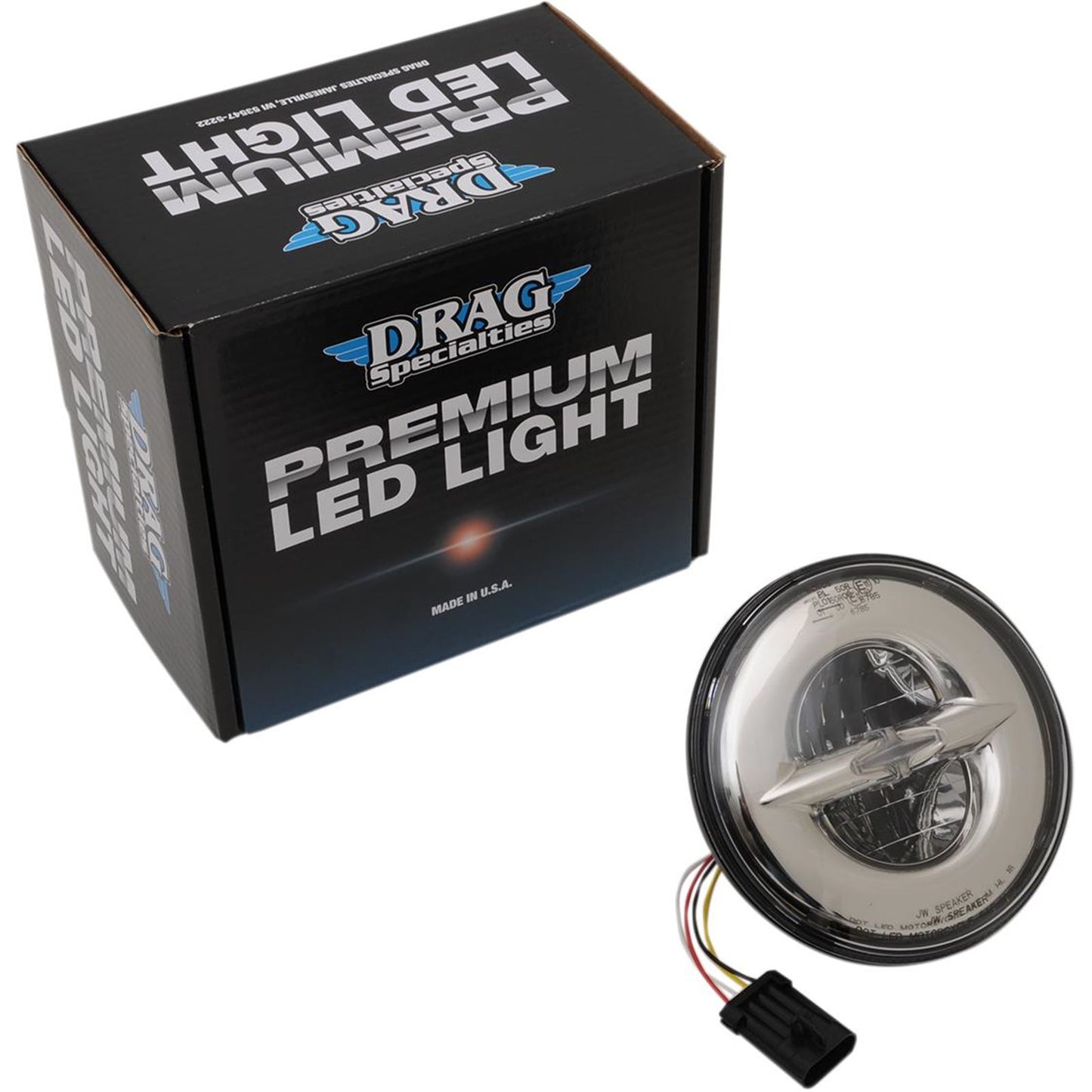 Drag Specialties 7" Reflector-Style LED Headlamp - 14-20 Dresser - Chrome 2001-1790_255311