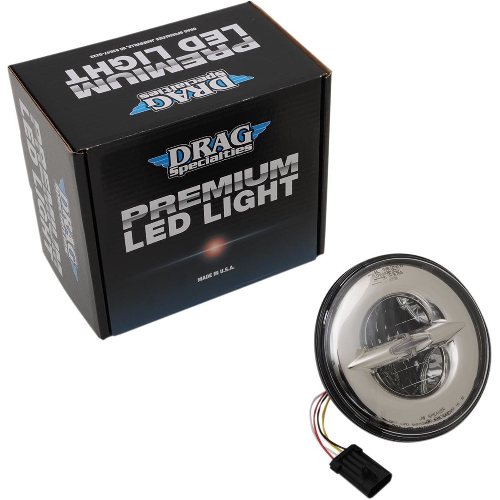 Drag Specialties 7" Reflector-Style LED Headlamp - 14-20 Dresser - Chrome 2001-1790_255311