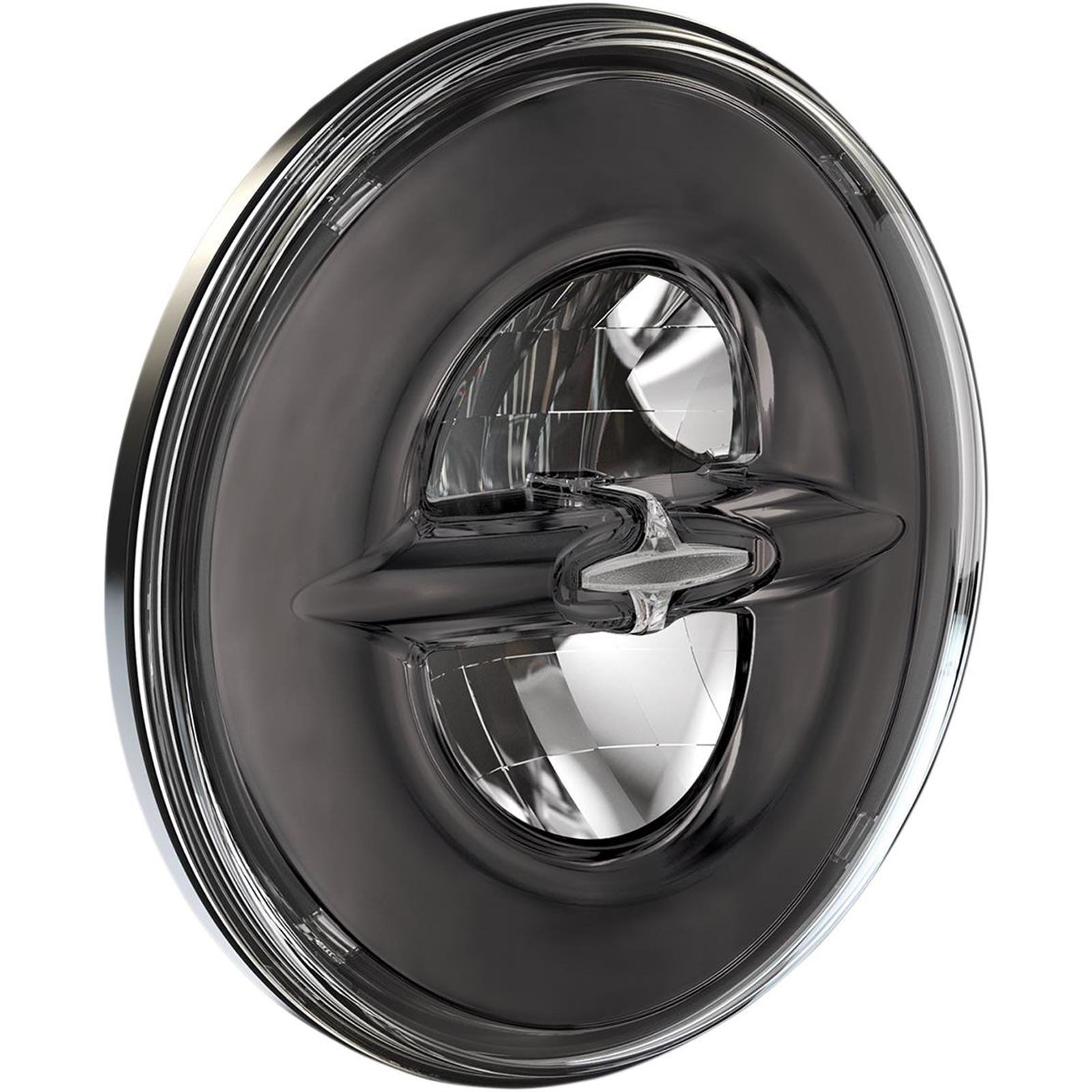 Drag Specialties 7" Reflector-Style Headlight - Black 2001-1792_255313