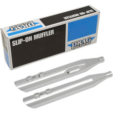 Drag Specialties Slashdown Slip-On Mufflers - Chrome - 4" - FL '95-'16 1801-1187_255314
