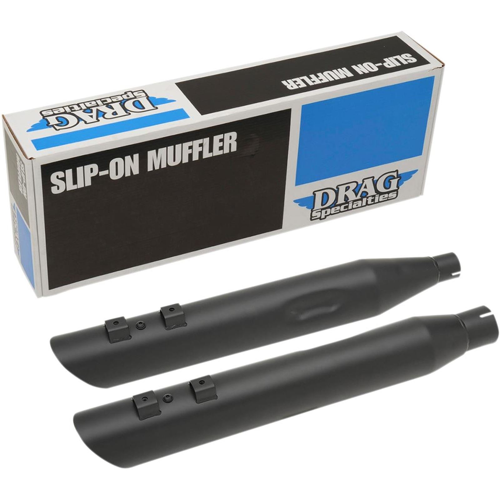 Drag Specialties Slashdown Slip-On Mufflers - Black - 3.5" - FL '17-'19 1801-1186_255333