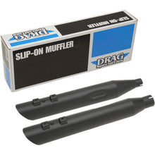 Drag Specialties Slashdown Slip-On Mufflers - Black - 3.5" - FL '17-'19 1801-1186_255333