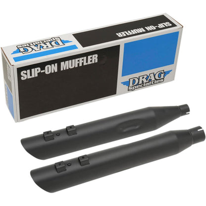 Drag Specialties Slashdown Slip-On Mufflers - Black - 3.5" - FL '17-'19 1801-1186_255333