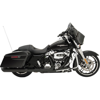 Drag Specialties Slashdown Slip-On Mufflers - Black - 3.5" - FL '17-'19 1801-1186_255335