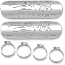 Drag Specialties Flame Skull Heat Shield 1861-0102_255339