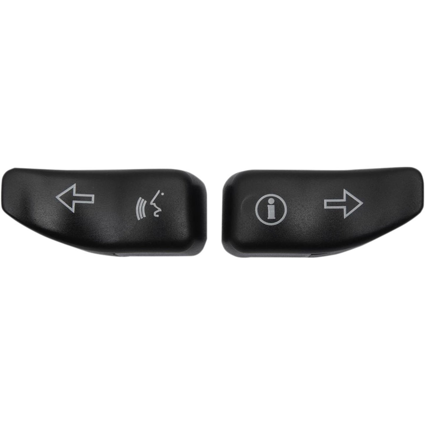 Drag Specialties Turn Signal Switch Extension Caps - '14-'19 - Black 2106-0362_255344