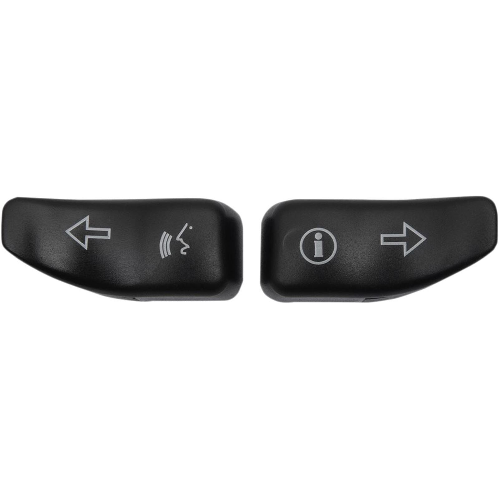 Drag Specialties Turn Signal Switch Extension Caps - '14-'19 - Black 2106-0362_255344