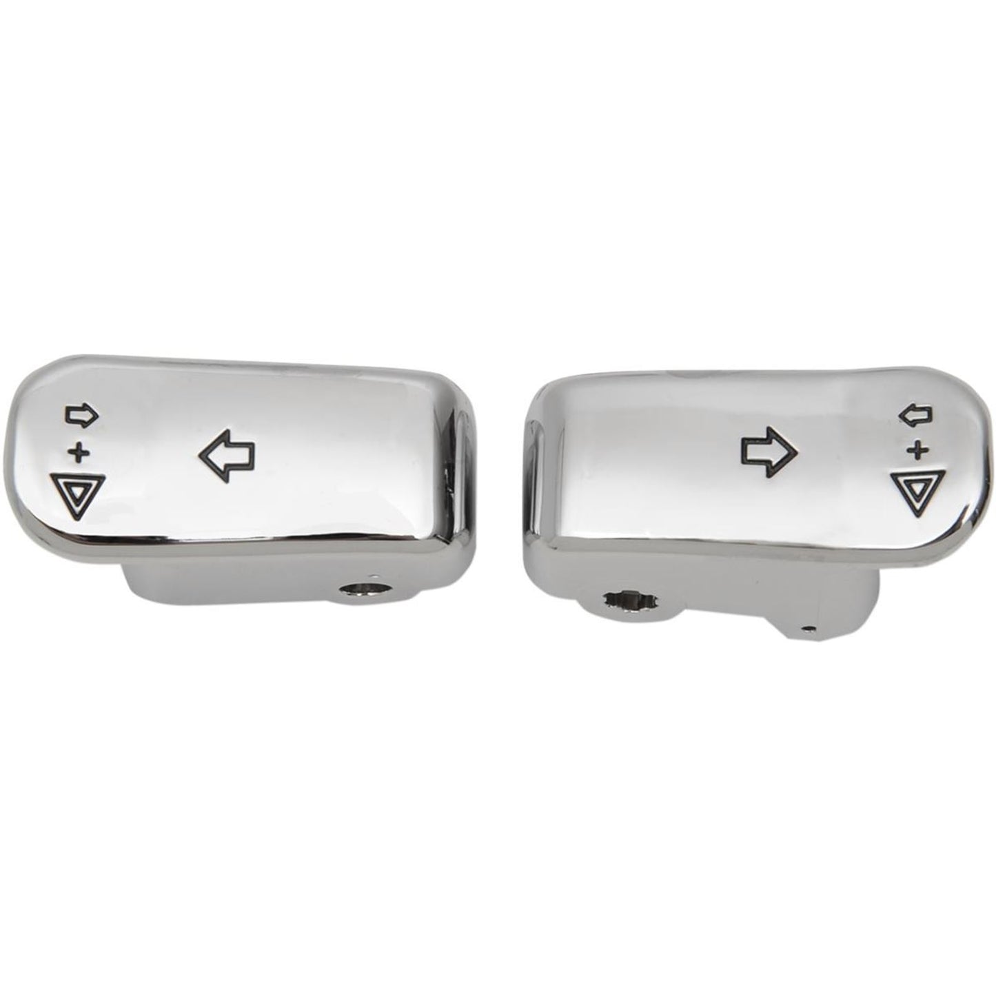 Drag Specialties Turn Signal Switch Extension Caps - '96+ - Chrome 2106-0363_255345
