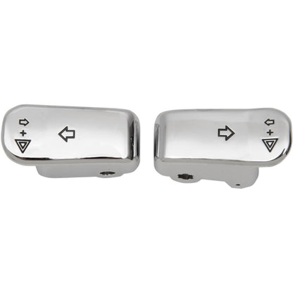 Drag Specialties Turn Signal Switch Extension Caps - '96+ - Chrome 2106-0363_255345