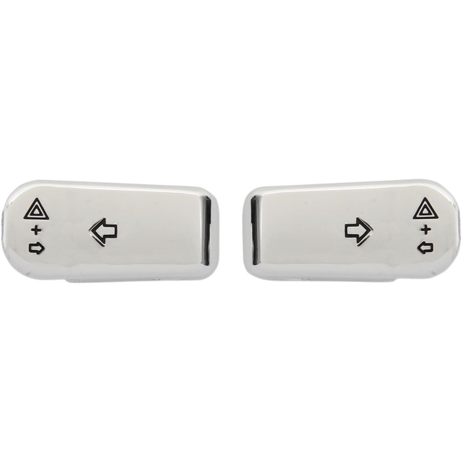 Drag Specialties Turn Signal Switch Extension Caps - '96+ - Chrome 2106-0363_255346