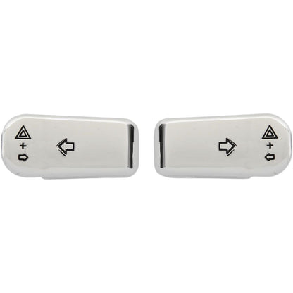 Drag Specialties Turn Signal Switch Extension Caps - '96+ - Chrome 2106-0363_255346