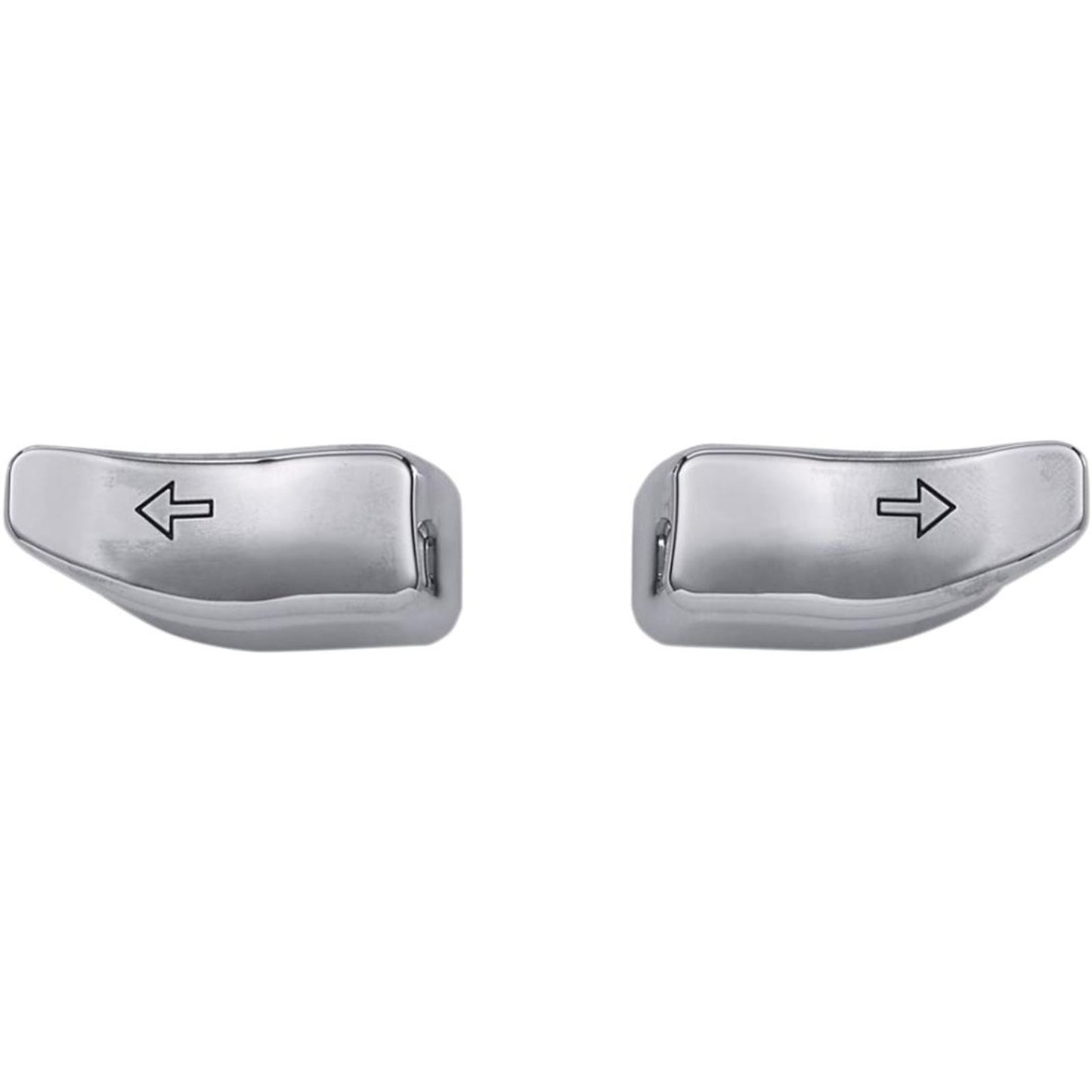 Drag Specialties Turn Signal Switch Extension Caps - '14-'19 - Chrome 2106-0365_255350