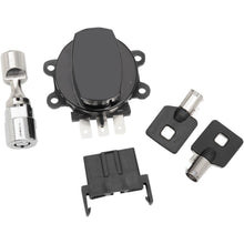Drag Specialties Side Hinge Ignition Switch with Fork Lock - Gloss Black 2106-0253_255357