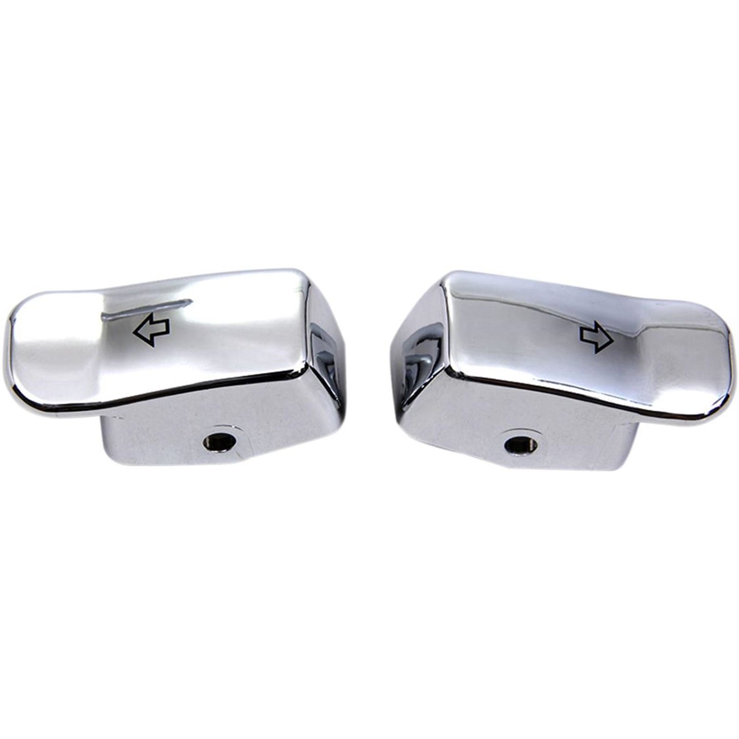 Drag Specialties Turn Signal Switch Extension Caps - '11-'17 - Chrome 2106-0359_255359