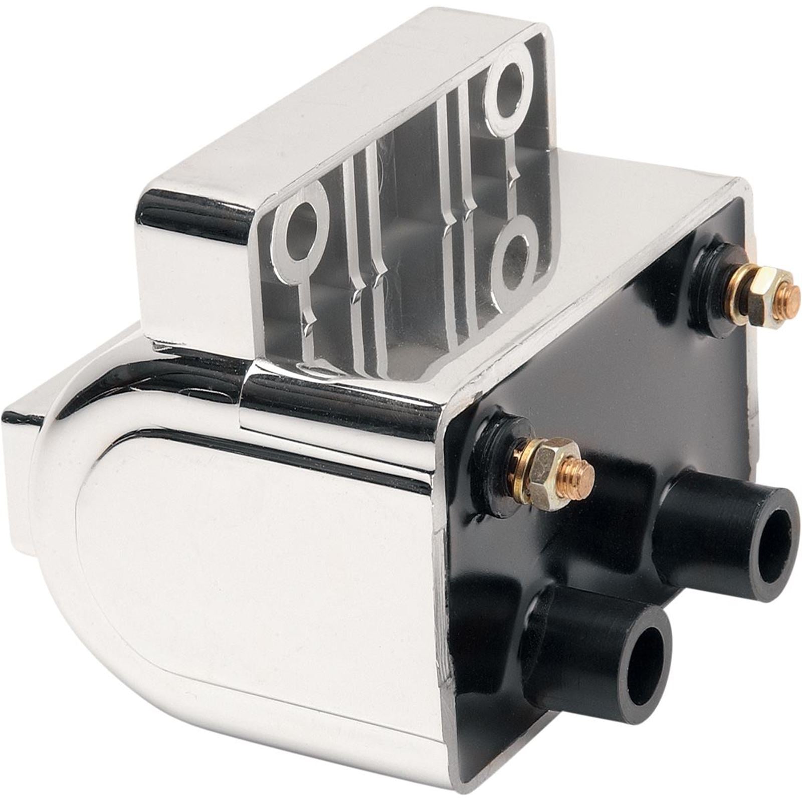 Drag Specialties Dual-Fire Ignition Coil for Harley Davidson - Chrome 2102-0219_255466