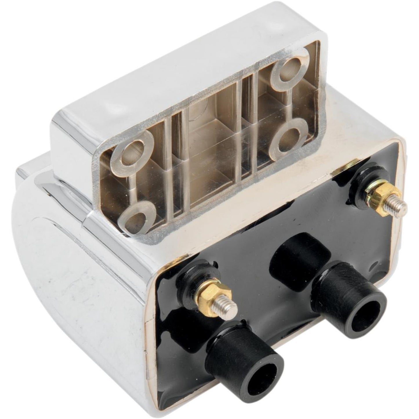 Drag Specialties Dual-Fire Ignition Coil for Harley Davidson - Chrome 2102-0220_255467