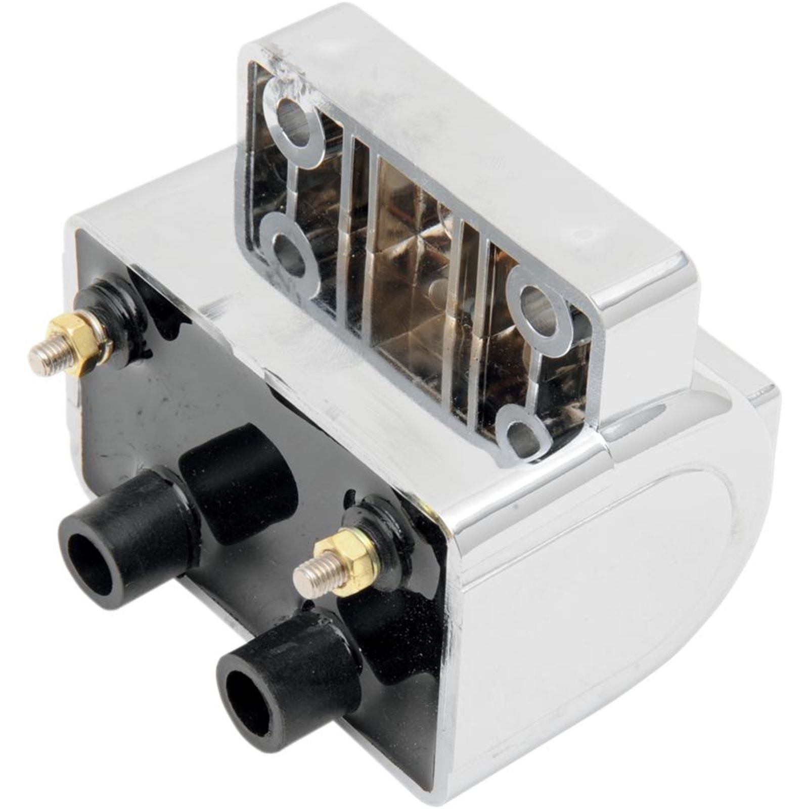 Drag Specialties Dual-Fire Ignition Coil for Harley Davidson - Chrome 2102-0221_255468