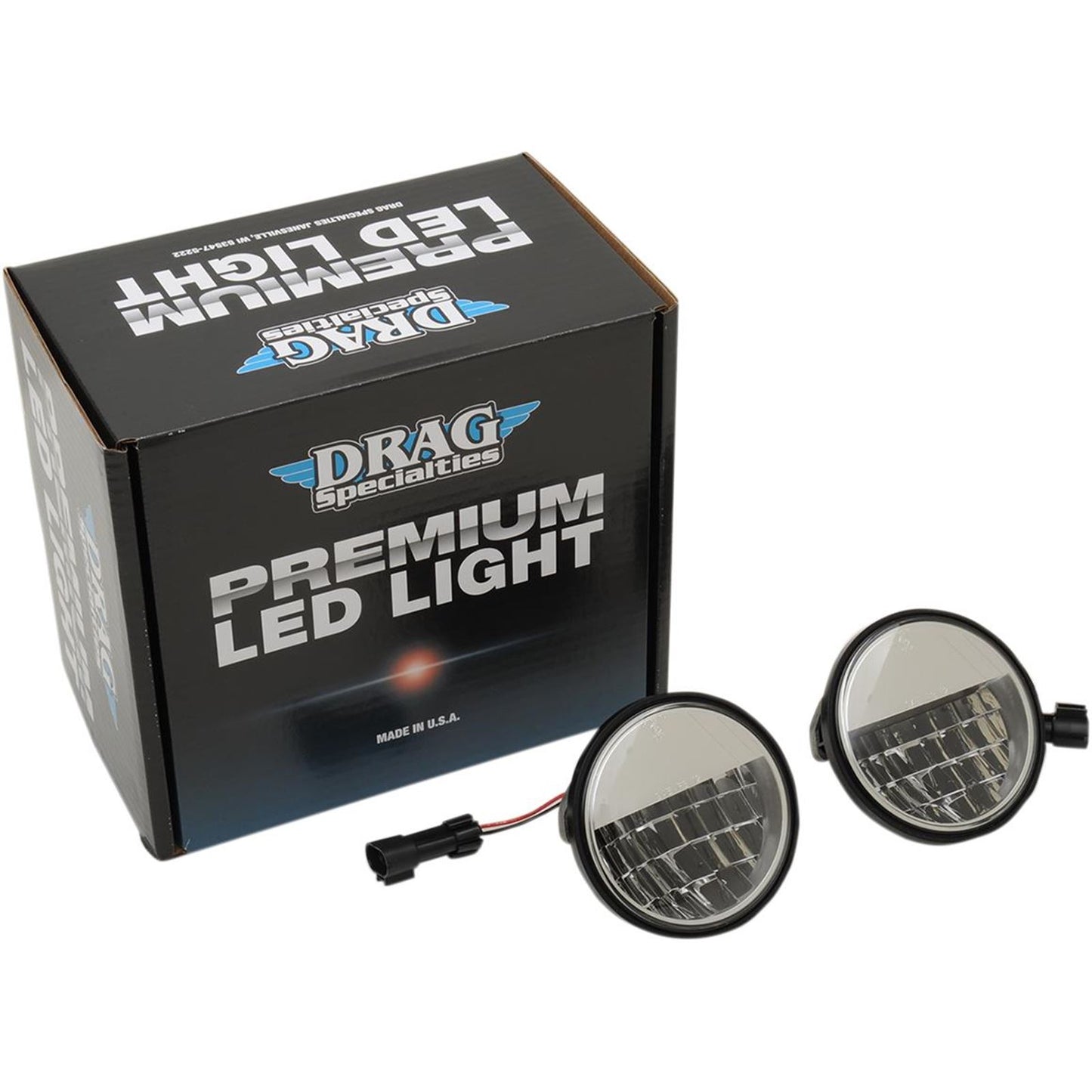 Drag Specialties Premium 4.5" LED Reflector Light Fog 2001-1543_255504