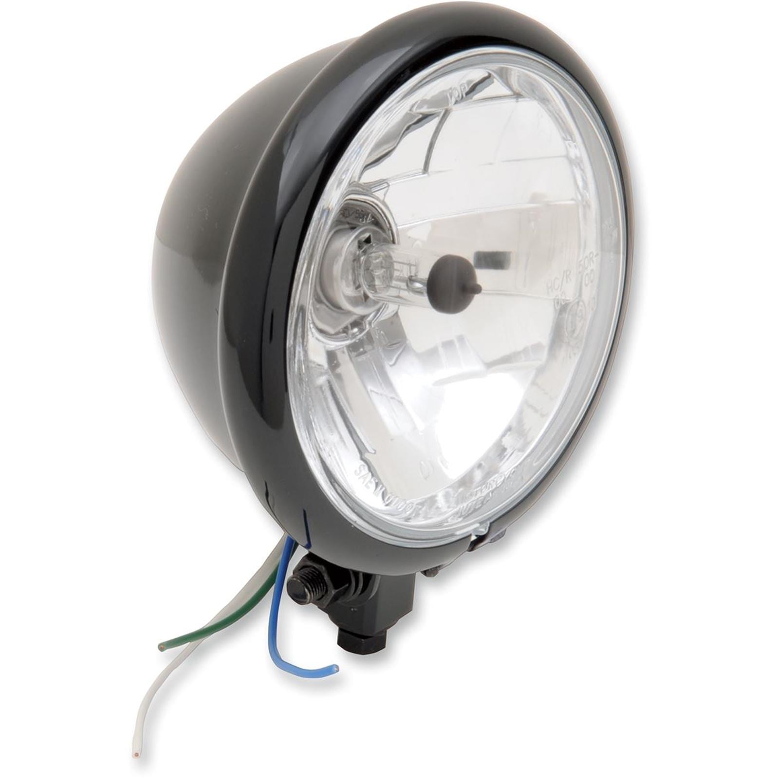Drag Specialties Bottom Mount Springer Headlight - 5-3/4" - Black 2001-0554_255534