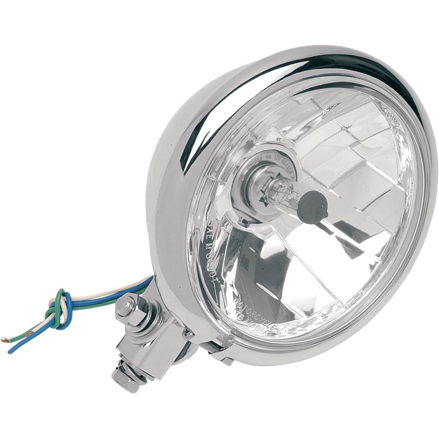 Drag Specialties Bottom Mount Springer Headlight - 5-3/4" - Chrome 2001-0099_255559