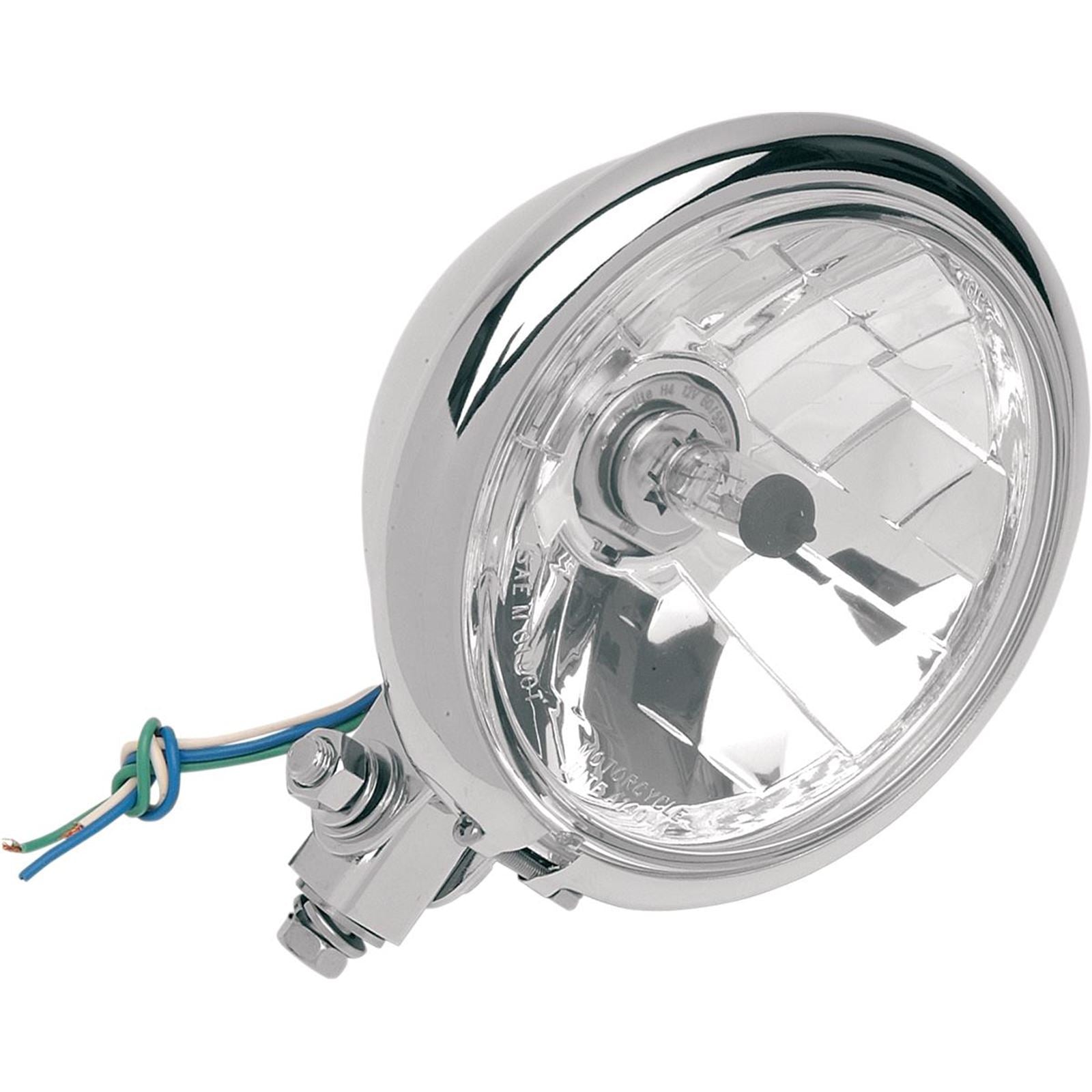 Drag Specialties Bottom Mount Springer Headlight - 5-3/4" - Chrome 2001-0099_255559