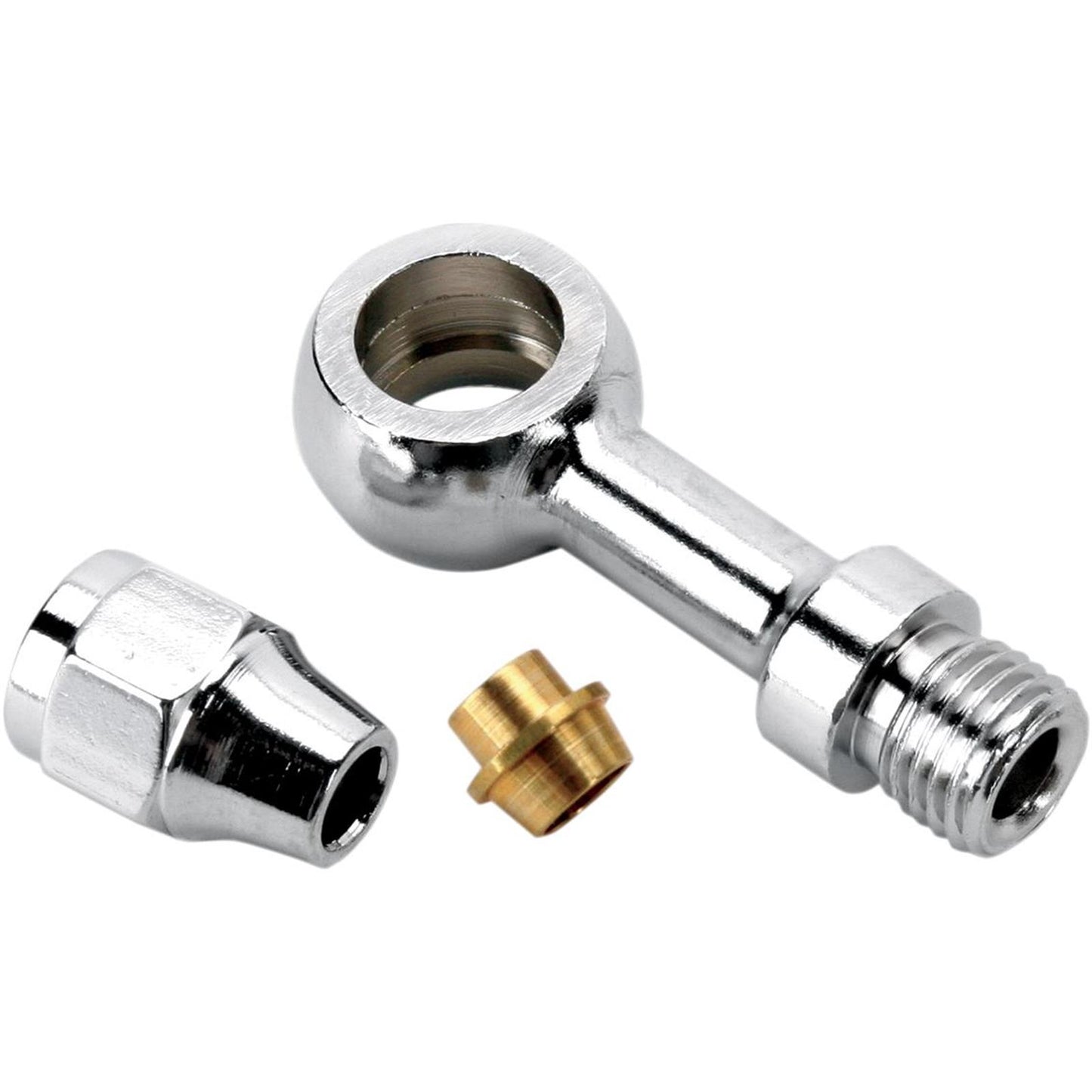 Drag Specialties Banjo Fitting - 3/8"/10mm - Straight 1742-0104_255606