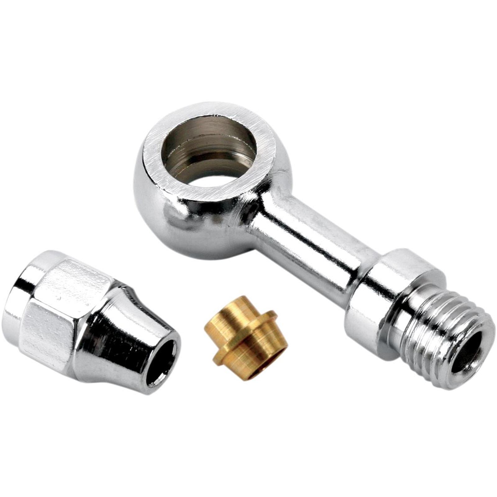 Drag Specialties Banjo Fitting - 3/8"/10mm - Straight 1742-0104_255606