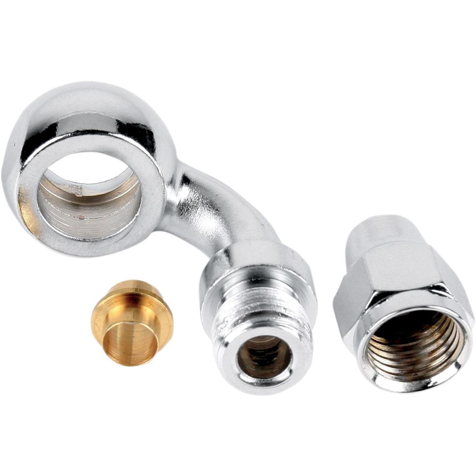 Drag Specialties Banjo Fitting - 3/8"/10mm - 35 Degree 1742-0105_255607