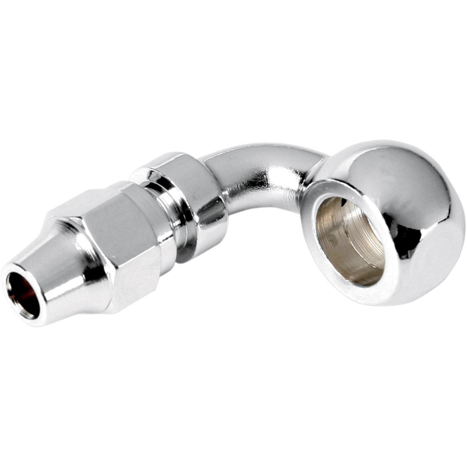 Drag Specialties Banjo Fitting - 3/8"/10mm - 90 Degree 1742-0106_255608