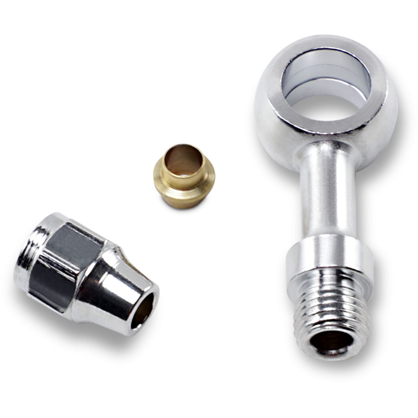 Drag Specialties Banjo Fitting - 7/16" - Straight 1742-0107_373941