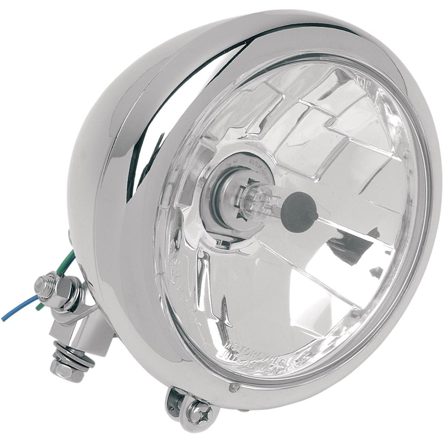 Drag Specialties 5-3/4" Head Light - Clear Lens - Chrome 2001-0097_255615
