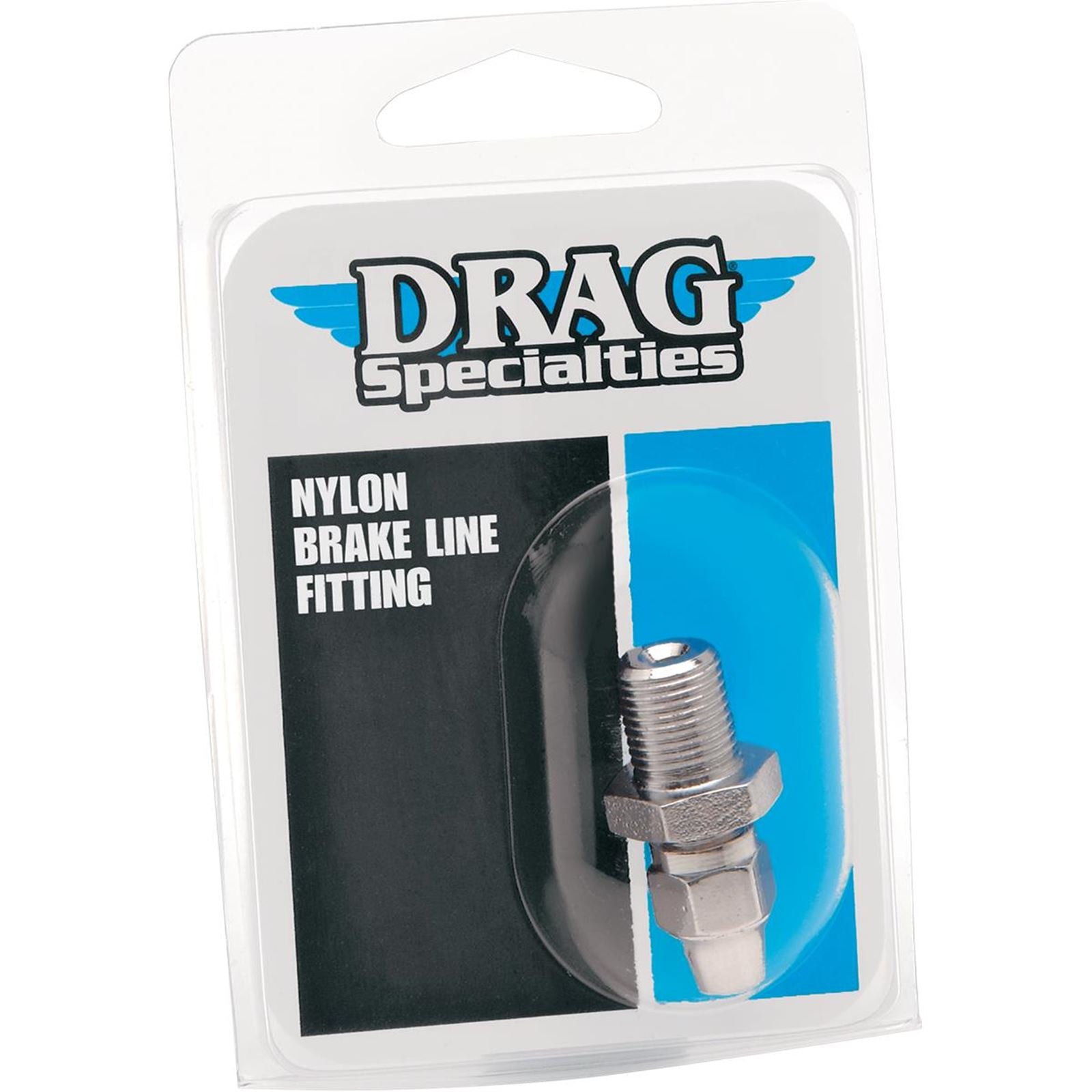 Drag Specialties Brake Line Fitting - 7/16"-24 - Straight 1742-0064_255618