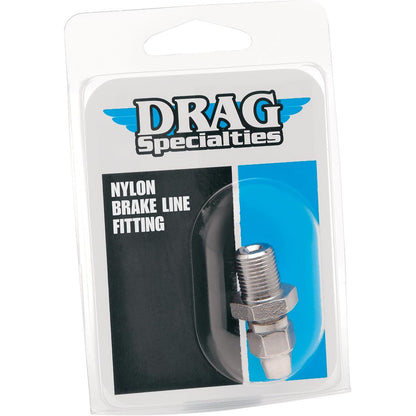 Drag Specialties Brake Line Fitting - 7/16"-24 - Straight 1742-0064_255618