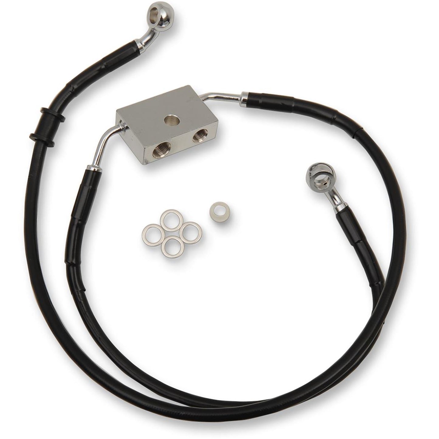 Drag Specialties Front Brake Line - XL - Black +2" 1741-5331_255769