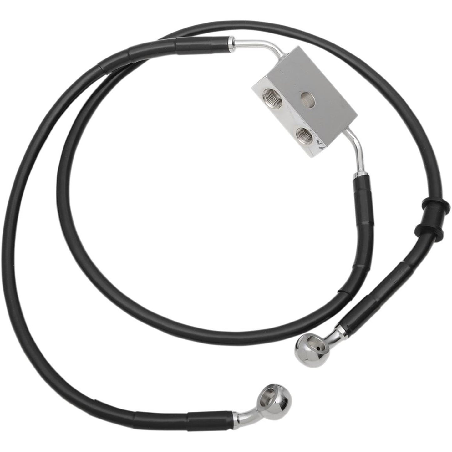 Drag Specialties Front Brake Line - XL - Black +8" 1741-5309_255798