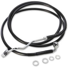 Drag Specialties +6" Brake Line - Front - Black Vinyl - 15+FLTR [MPN: 1741-4507]_255844