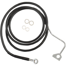 Drag Specialties +12" Brake Line - Front - Black Vinyl - 14-17FL ABS [MPN: 1741-4000]_255858