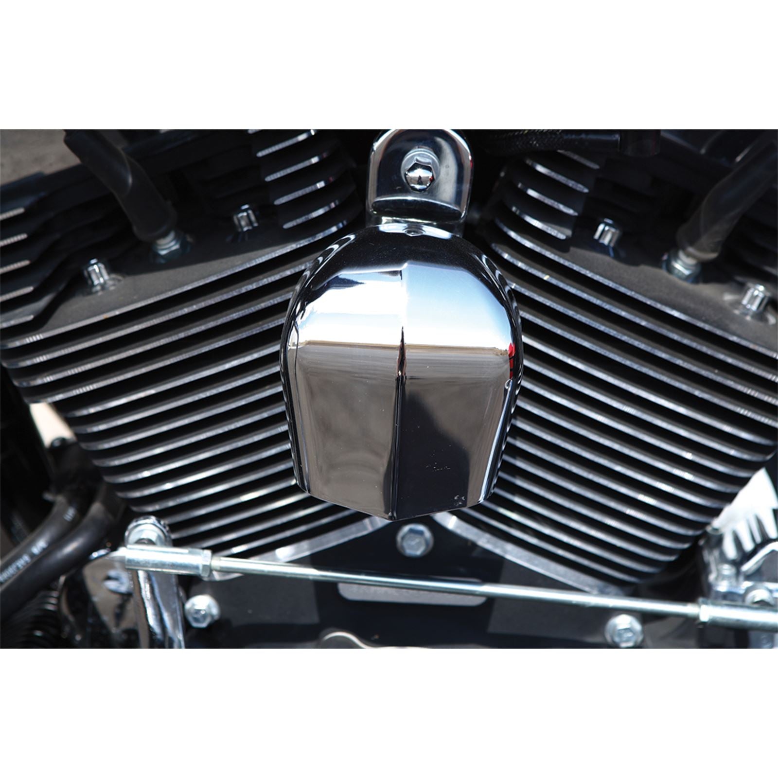 Harddrive Horn Cover Chrome  93-94 XL 93-17 FLT/ Softail 14-0512_255888