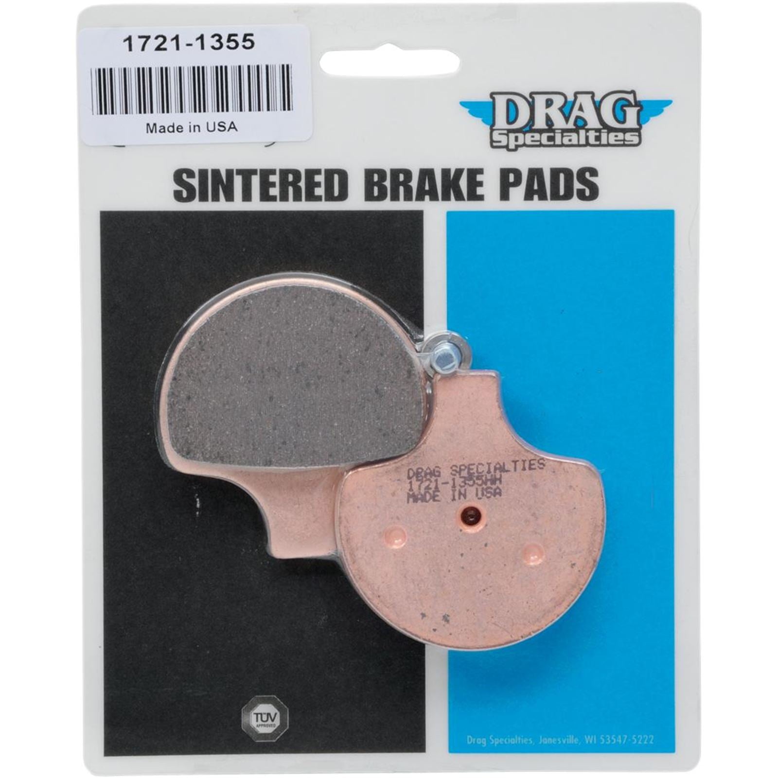 Drag Specialties Sintered Metal Brake Pads for Harley-Davidson 1721-1355_255941