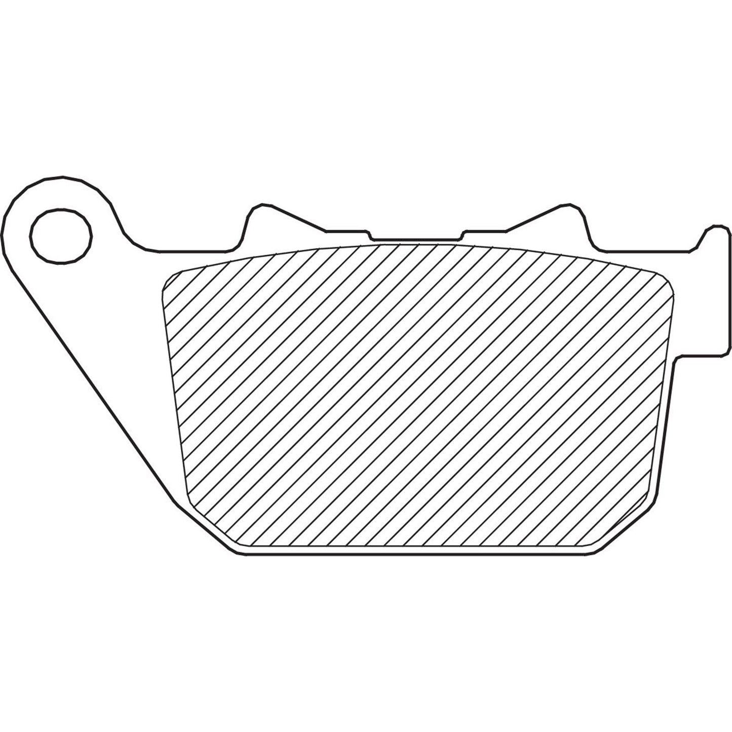Drag Specialties Semi-Metallic Brake Pads - Rear 1721-0885_255946