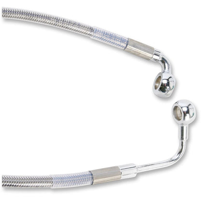 Drag Specialties Rear Brake Line - 25", 20" - Clear Stainless Steel [MPN: 1741-3849]_256013