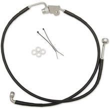 Drag Specialties Rear Brake Line - 25", 20" - Black Stainless Steel [MPN: 1741-3850]_256015