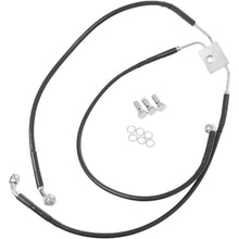 Drag Specialties +2" Brake Line - Front - Black Vinyl - FXDF2-17 1741-3824_256059