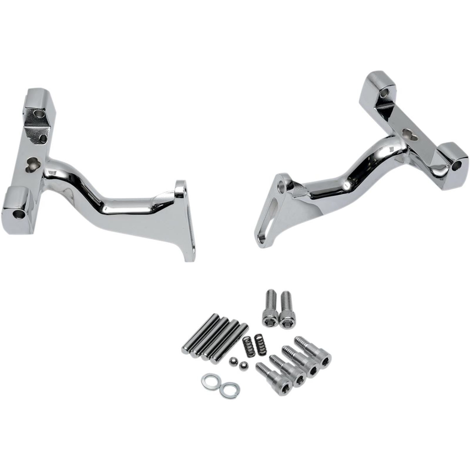 Drag Specialties Passenger Footboard Raised Mount - Chrome 1621-0394_256112