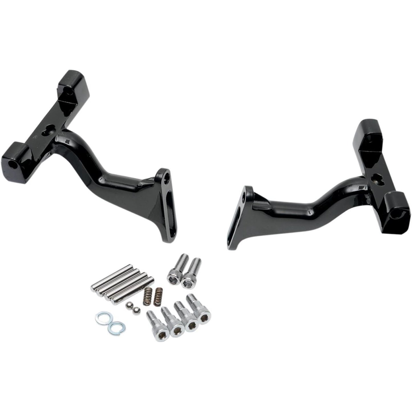 Drag Specialties Passenger Footboard Raised Mount - Black 1621-0395_256113