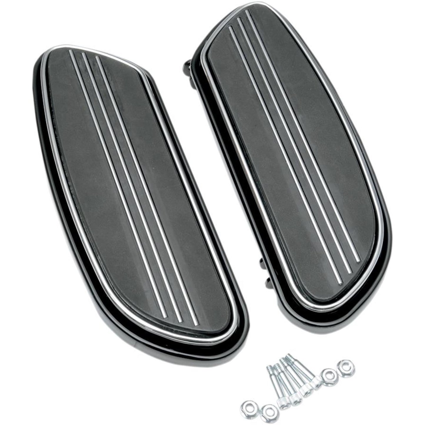 Drag Specialties Footboard Sweeper - Black 1621-0348_256122