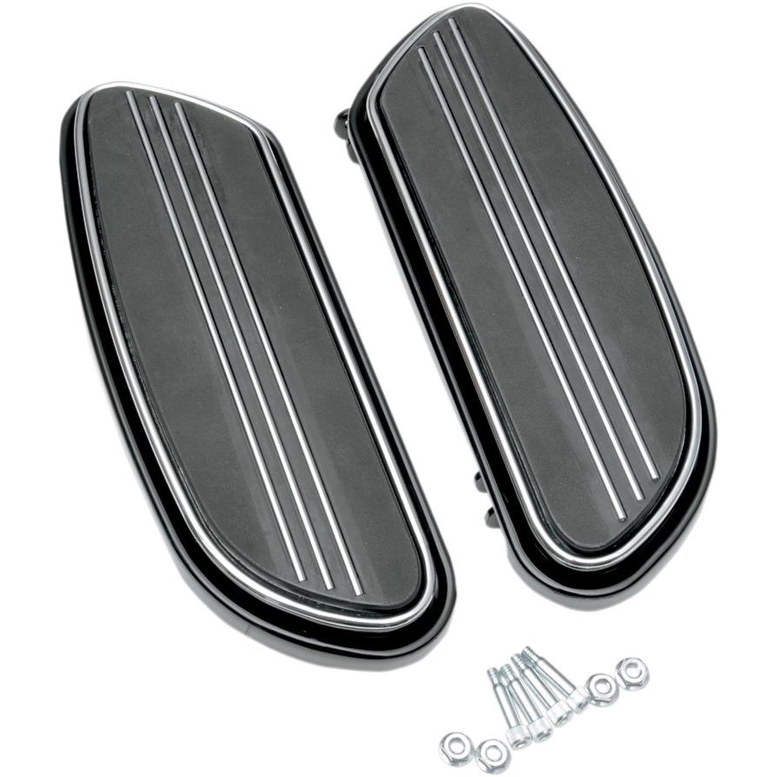 Drag Specialties Footboard Sweeper - Black 1621-0348_256122