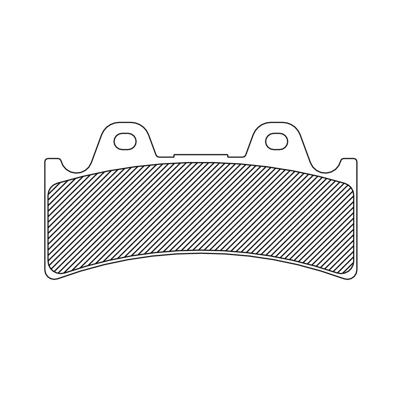 Drag Specialties Organic Brake Pads - 6 Piston Caliper 1720-0210_256162