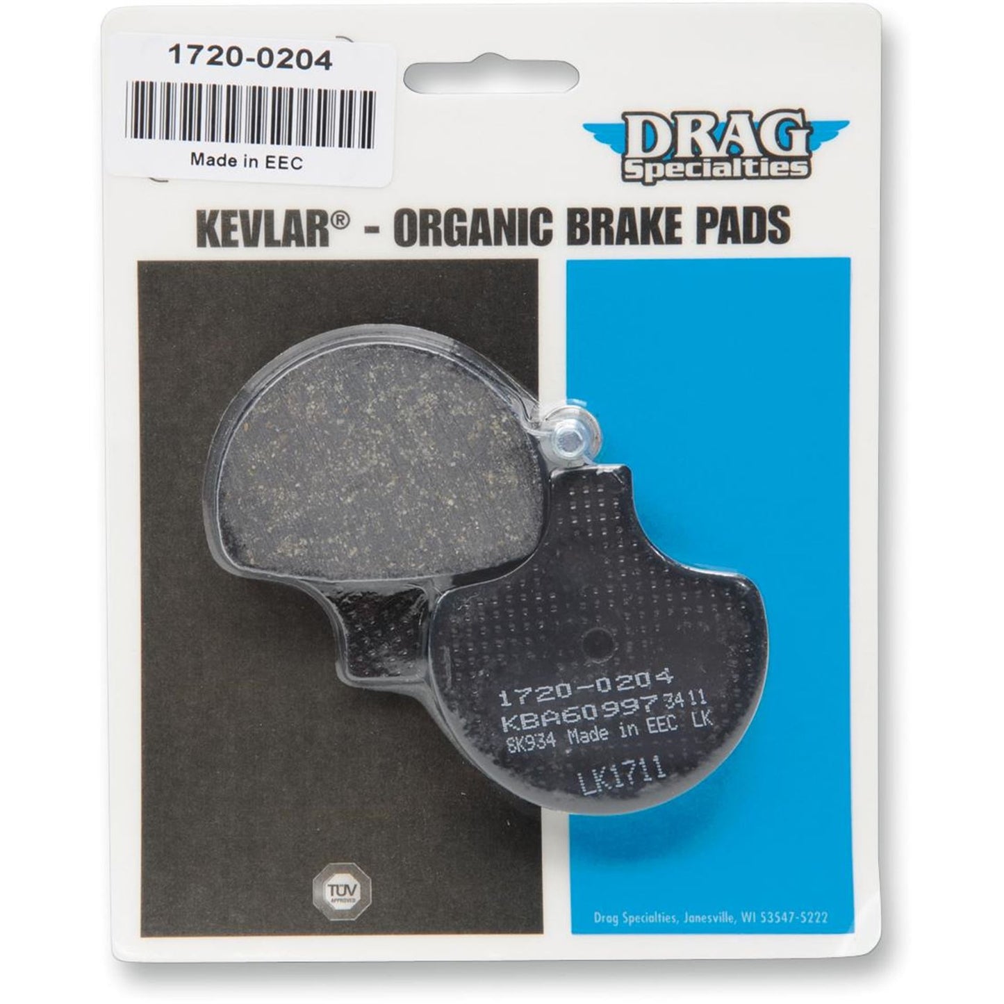 Drag Specialties Organic Brake Pads for Harley-Davidson 1720-0204_256172